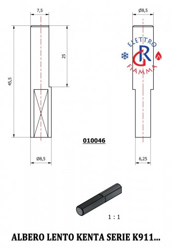 MOTORIDUTTORE PELLET KENTA 5RPM K911 INGRANAGGI IN FERRO - Foto 10