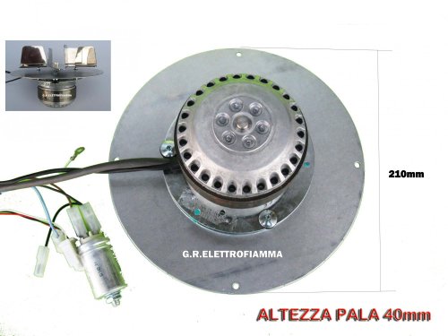 ESTRATTORE ASPIRATORE FUMI PER STUFE A PELLET CON MOTORE ECOFIT 2RECA3, FANDIS VFCA23 Con Ventola Da 25mm Di Altezza, Potenza 23/27 Watt, Diametro Ventola 150mm - Foto 7