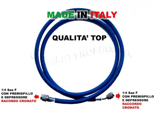Flessibile Singlolo HD Attacchi 5/16 - 5/16 Sae Con Rubinetto Lung. 1500 Mm 45