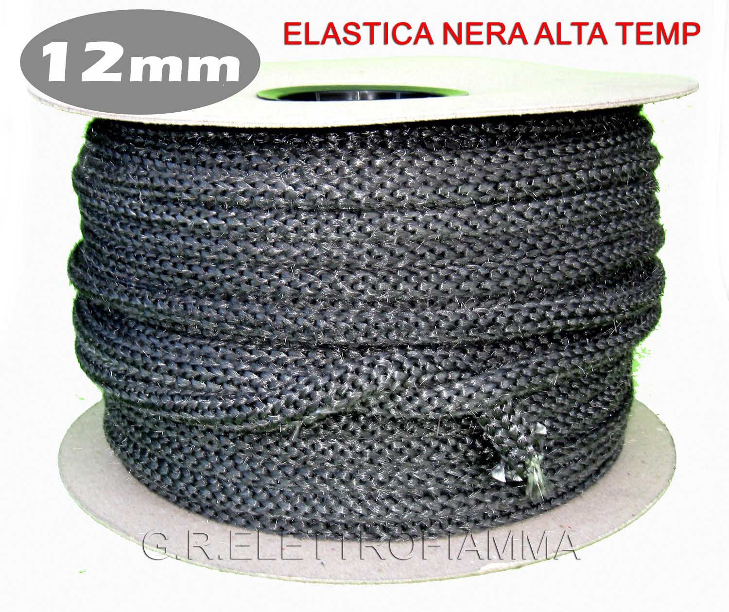 Corda Per Stufa A Legna - Guarnizione Calore 12 Mm, 3 Metri, Nero