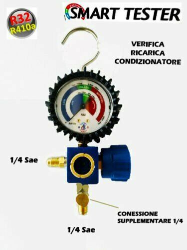 Adattatore Per Manometro Aria Condizionata - 5/16" A 1/4" SAE - Per Refrigeranti R32/R410A/R22 - In Ottone - Foto 13