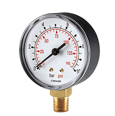 80 Millimetri 10 Bar Con Ingresso Posteriore 120c Manometro - Foto 3