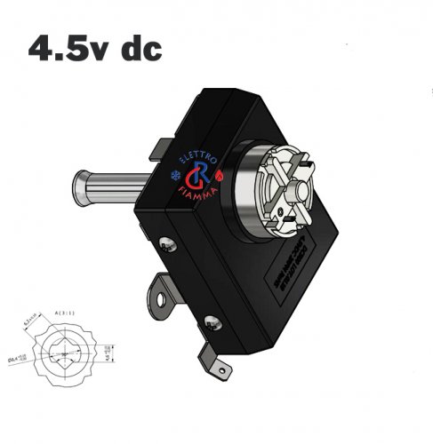 MOTORE MOTORIDUTTORE PER GIRARROSTO POTENTE 50W 5RPM BARBECUE ASTA SPIEDO KEBAB ALBERO QUADRO - Foto 3