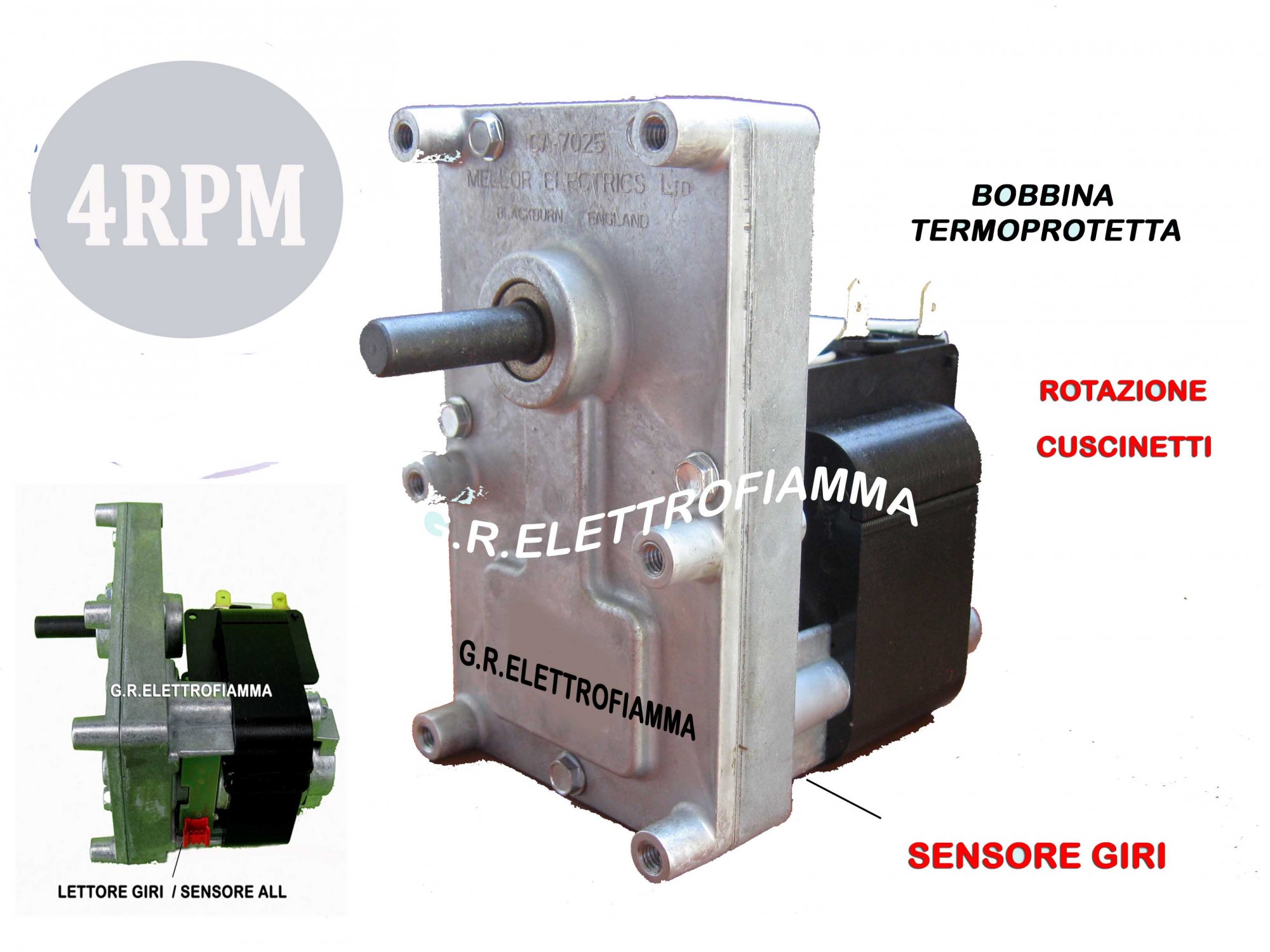 MOTORIDUTTORE MELLOR 4RPM FB 1271-C EDILKAMIN ATLANTA BOSTON MIAMI