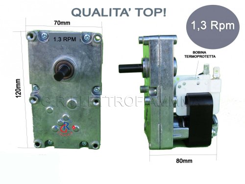 Motoriduttore Per Pellet Kenta K9175054 1.5 RPM 24W Con Albero 10 Mm – Per Stufe Jolly Mec