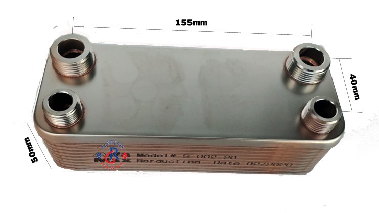 Scambiatore Di Calore Nordic Tec BA-12-20 - In Acciaio Inox 316L, 20 Piastre, 45 KW, Per Impianti Riscaldamento - Foto 6