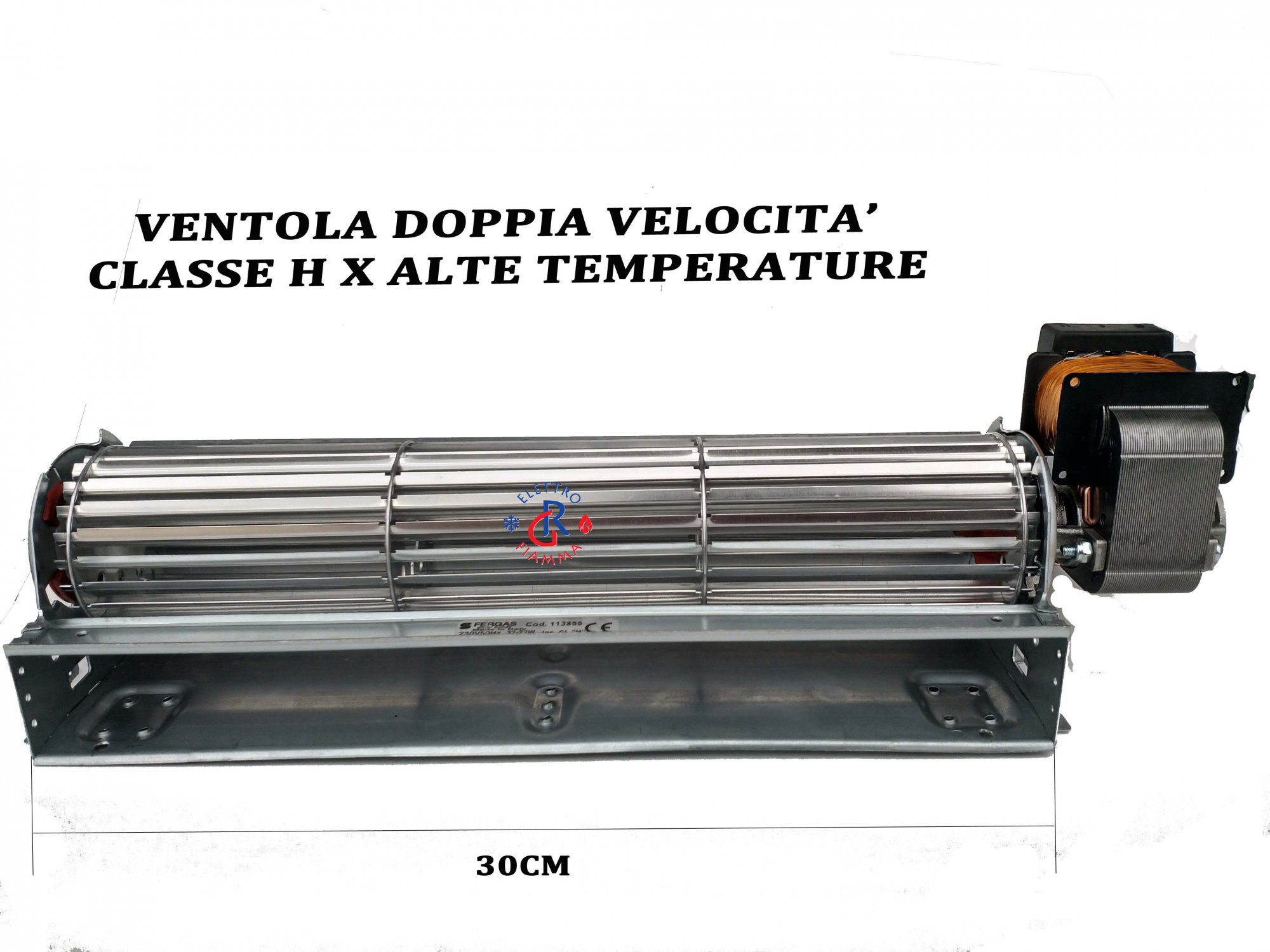 Ventilatore Tangenziale 30 Cm Con Motore DX Per Stufe A Pellet - 230V, 50Hz, 45W, Portata 270 M³/h - Foto 9