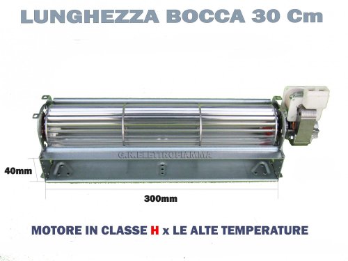 Ventola Tangenziale Fergas 24,5 Cm 35W &ndash; Motore DX 113138 &ndash; Ricambio Nuovo Argento