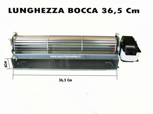 Ventola Tangenziale SKL Universale Per Frigorifero - 27 Cm, Motore Dx, 18W, Argento